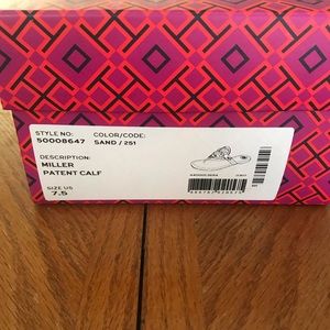 Tory Burch Miller Patent Leather Sand Sandals